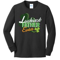 Luckiest Father Ever Kids Long Sleeve Shirt