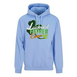 Luckiest Father Ever Unisex Surf Hoodie