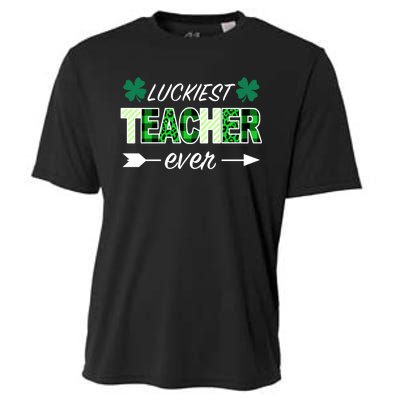 Luckiest Teacher Ever Cooling Performance Crew T-Shirt