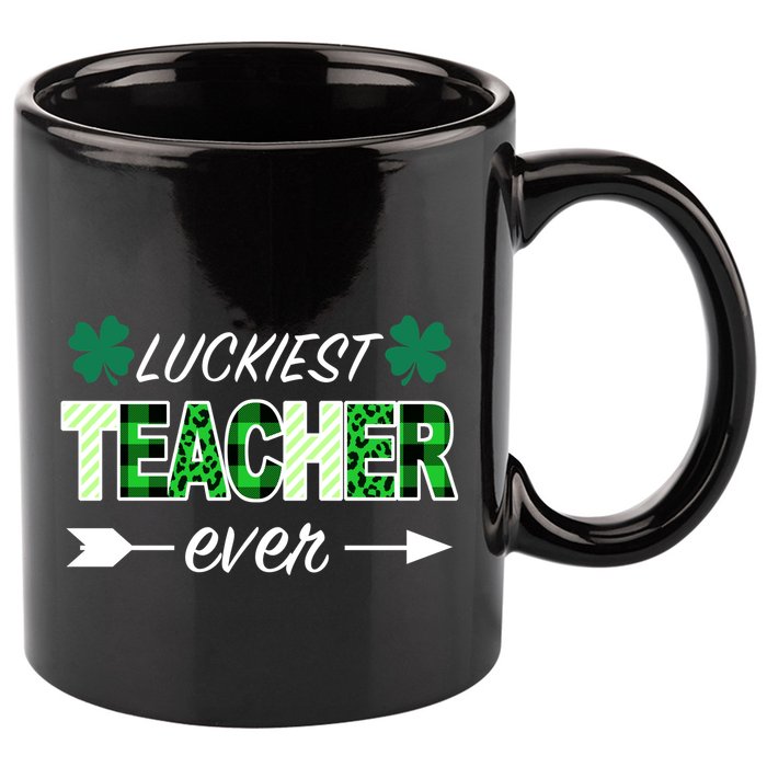 Luckiest Teacher Ever 11oz C Handle Ceramic Mug