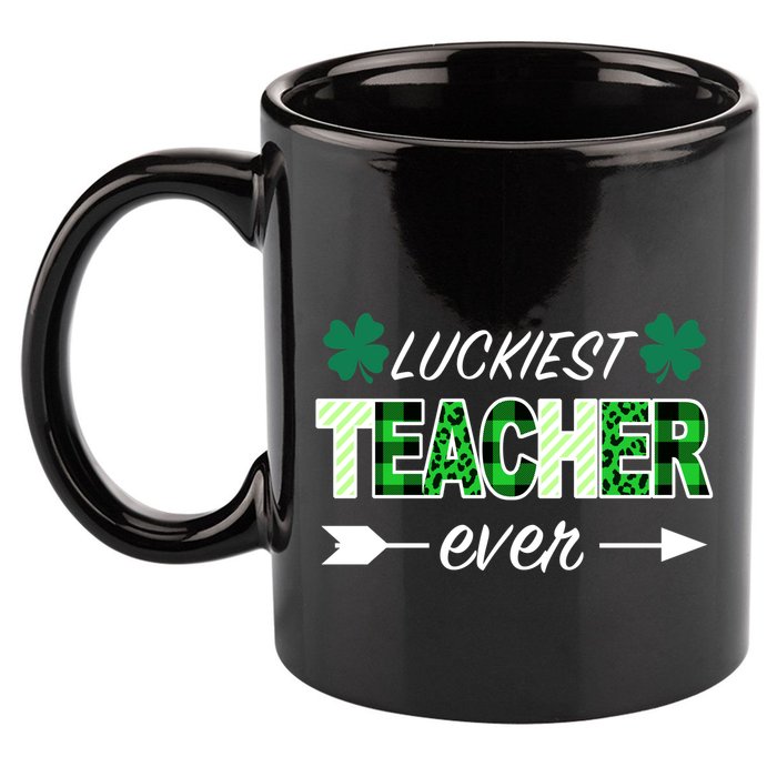 Luckiest Teacher Ever 11oz C Handle Ceramic Mug