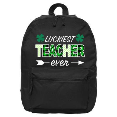 Luckiest Teacher Ever 16 in Basic Backpack