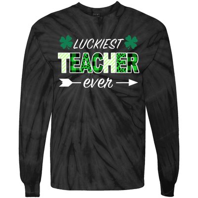 Luckiest Teacher Ever Tie-Dye Long Sleeve Shirt