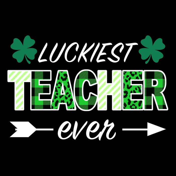 Luckiest Teacher Ever Tall Hoodie