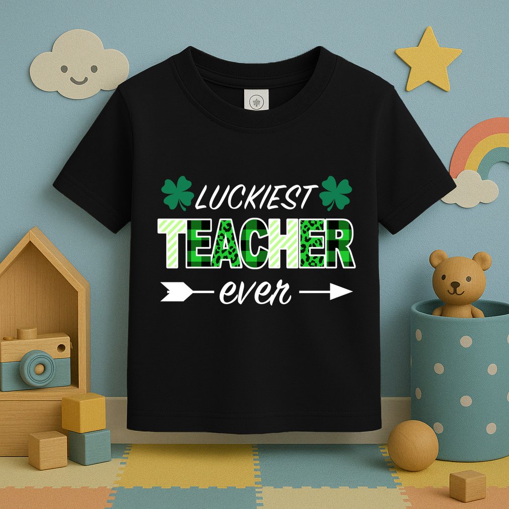 Luckiest Teacher Ever Toddler T-Shirt