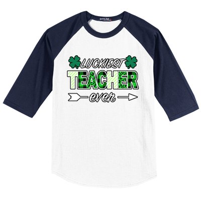 Luckiest Teacher Ever Baseball Sleeve Shirt