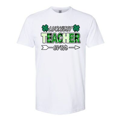 Luckiest Teacher Ever Softstyle CVC T-Shirt