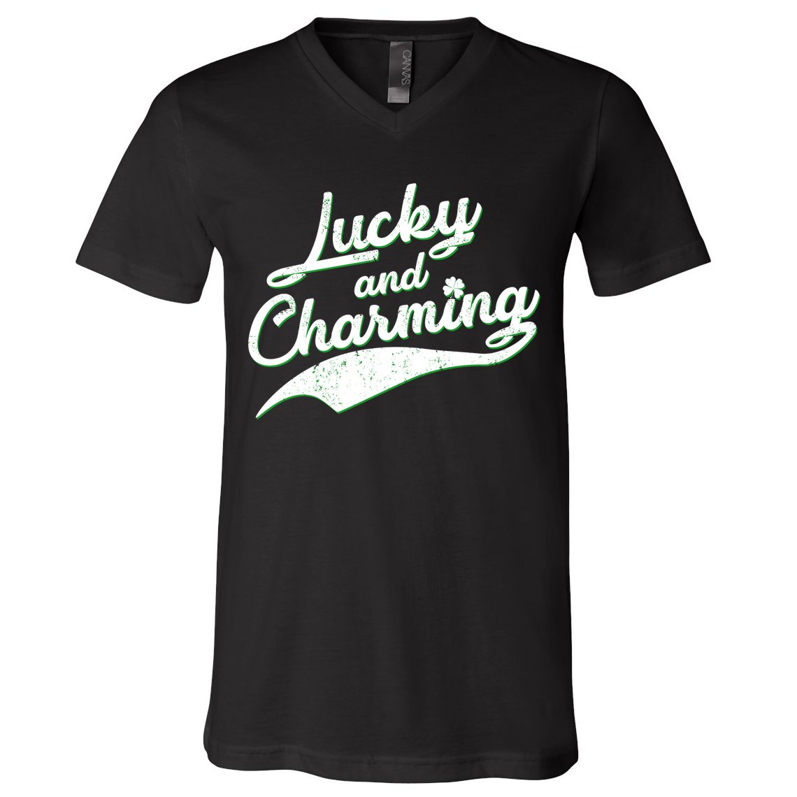 Lucky and Charming St Patrick's Day V-Neck T-Shirt
