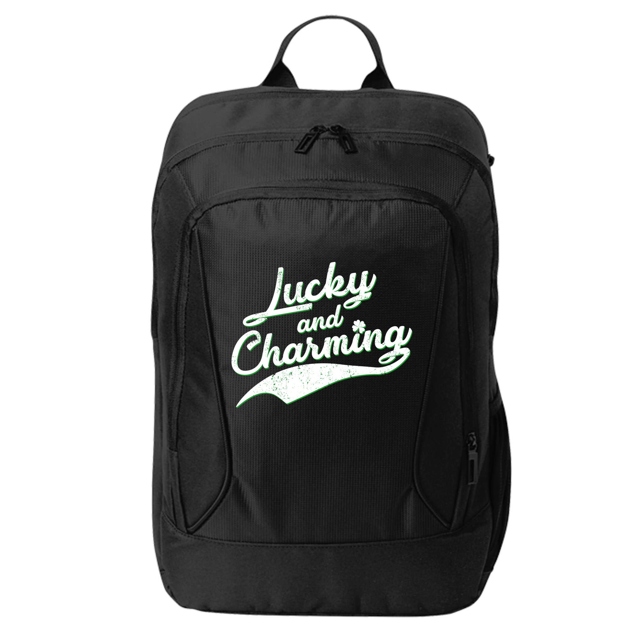 Lucky and Charming St Patrick's Day City Backpack