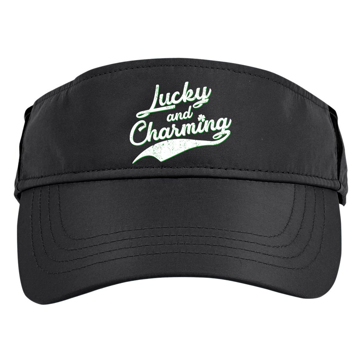 Lucky and Charming St Patrick's Day Adult Drive Performance Visor