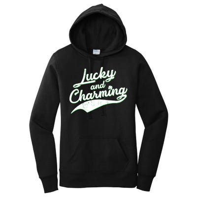 Lucky and Charming St Patrick's Day Women's Pullover Hoodie