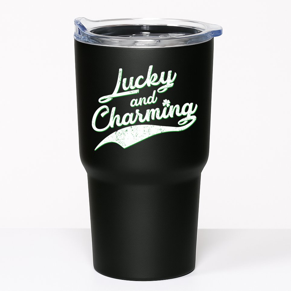 Lucky and Charming St Patrick's Day Tumbler