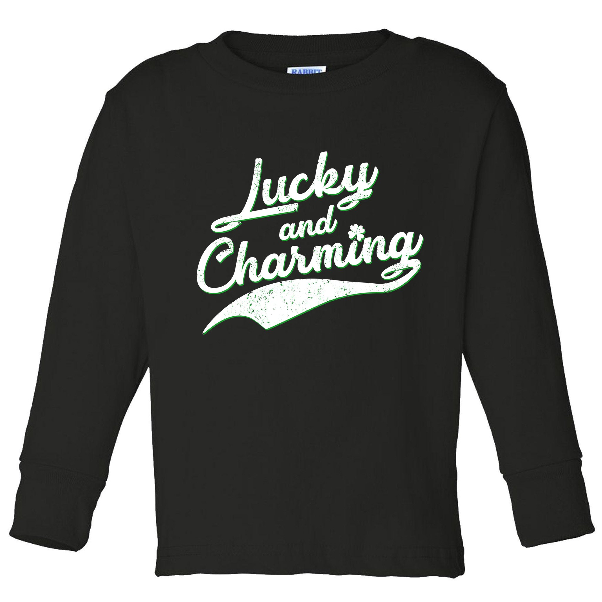 Lucky and Charming St Patrick's Day Toddler Long Sleeve Shirt