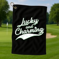 Lucky and Charming St Patrick's Day Golf Towel