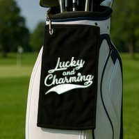 Lucky and Charming St Patrick's Day Golf Towel