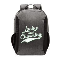 Lucky and Charming St Patrick's Day Vector Backpack