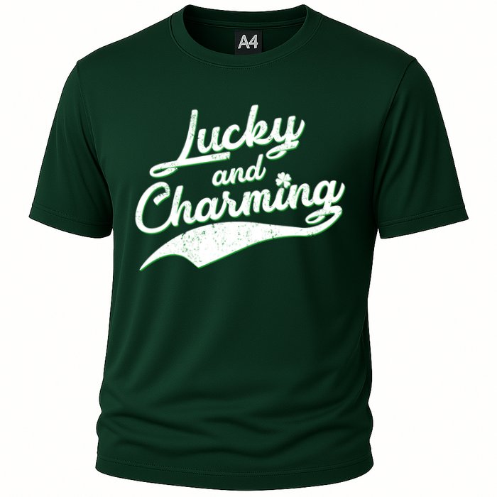 Lucky and Charming St Patrick's Day Cooling Performance Crew T-Shirt