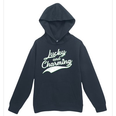 Lucky and Charming St Patrick's Day Urban Pullover Hoodie