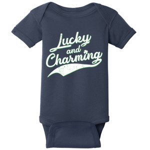 Lucky and Charming St Patrick's Day Baby Bodysuit