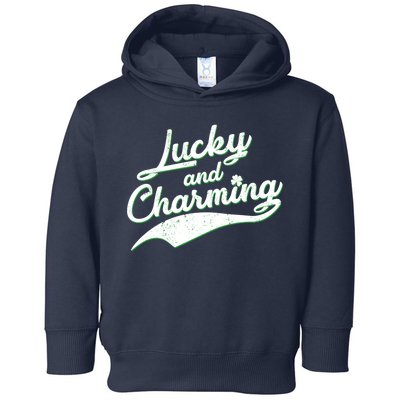 Lucky and Charming St Patrick's Day Toddler Hoodie