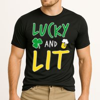 Lucky And Lit St. Patrick's Day Cooling Performance Crew T-Shirt