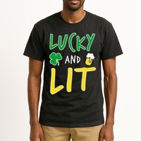Lucky And Lit St. Patrick's Day Tall T-Shirt