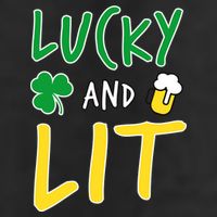 Lucky And Lit St. Patrick's Day Adult Drive Performance Visor
