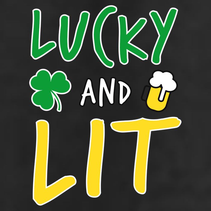 Lucky And Lit St. Patrick's Day Adult Drive Performance Visor