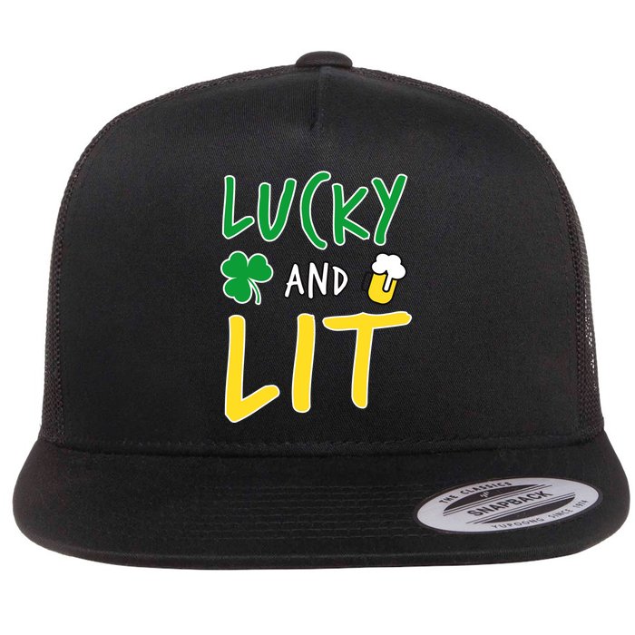 Lucky And Lit St. Patrick's Day Flatbill Hat
