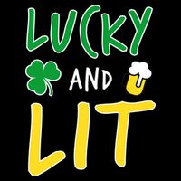 Lucky And Lit St. Patrick's Day Flatbill Hat