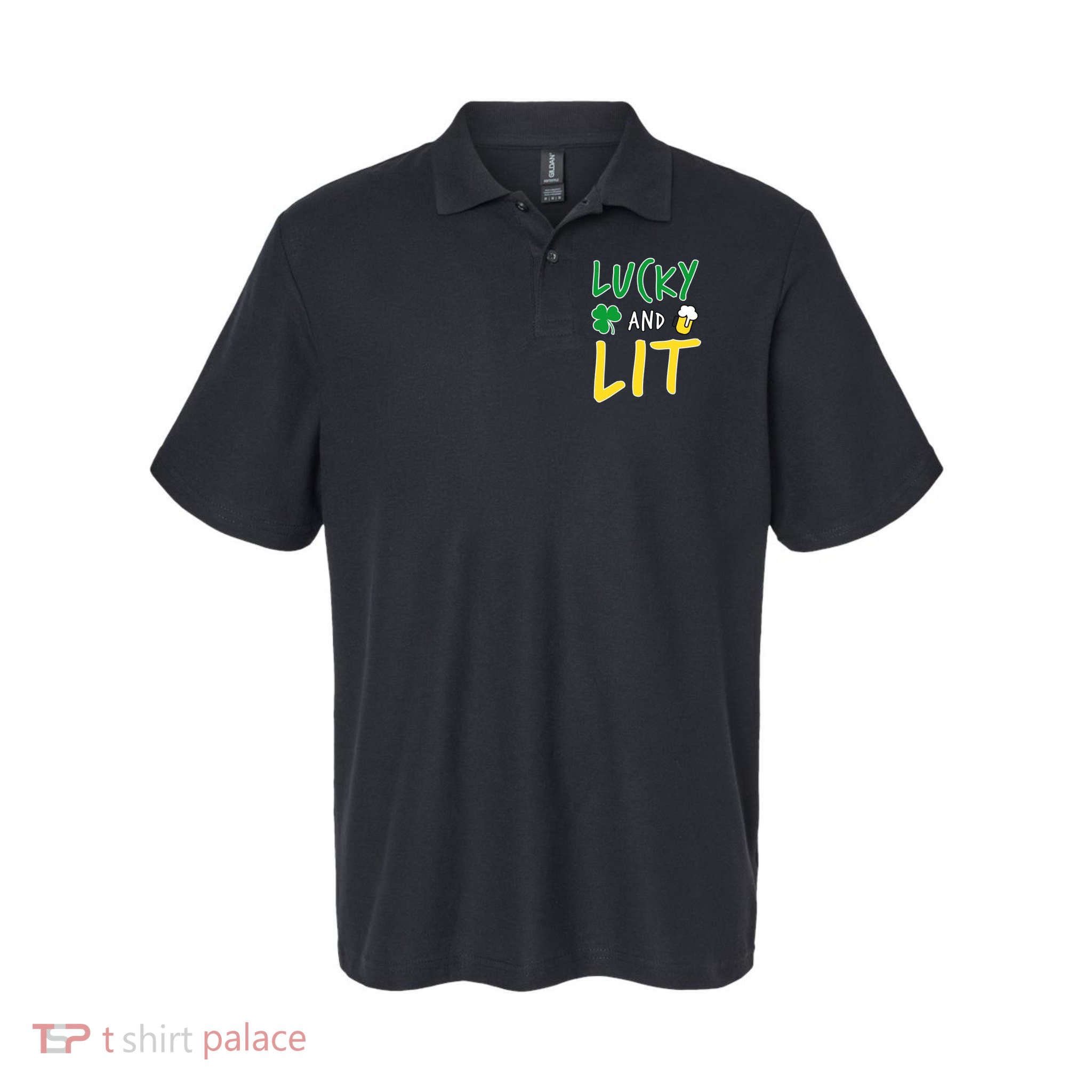Lucky And Lit St. Patrick's Day Polo