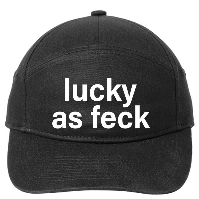 Lucky As Feck 7-Panel Snapback Hat