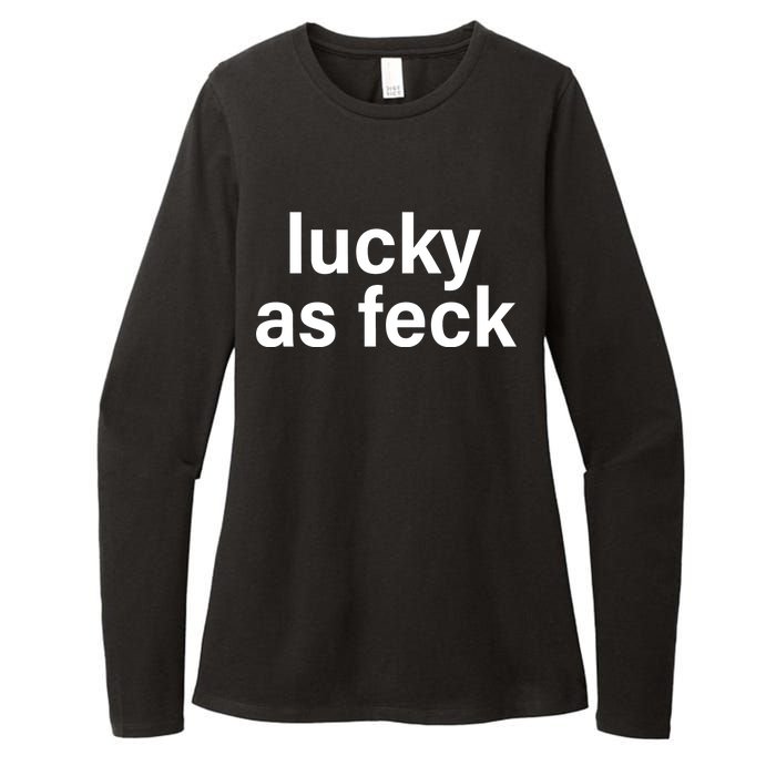 Lucky As Feck Womens CVC Long Sleeve Shirt