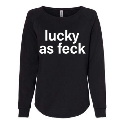 Lucky As Feck Womens California Wash Sweatshirt