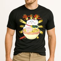 Lucky Cat Ramen Japanese Cooling Performance Crew T-Shirt