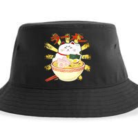 Lucky Cat Ramen Japanese Sustainable Bucket Hat