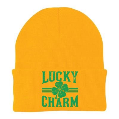 Lucky Charm Clover Knit Cap Winter Beanie