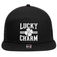 Lucky Charm Clover 7 Panel Mesh Trucker Snapback Hat