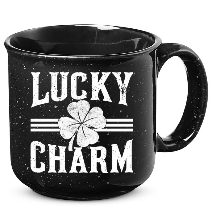 Lucky Charm Clover 15oz Campfire Ceramic Mug