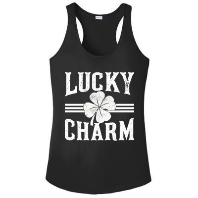 Lucky Charm Clover Ladies PosiCharge Competitor Racerback Tank
