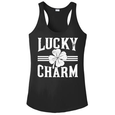 Lucky Charm Clover Ladies PosiCharge Competitor Racerback Tank