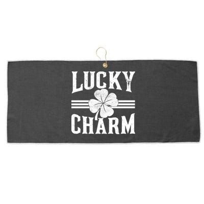 Lucky Charm Clover Large Microfiber Waffle Golf Towel