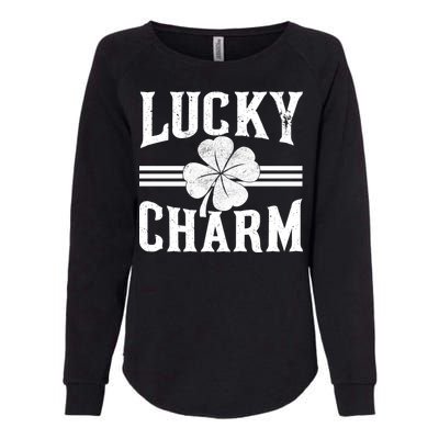 Lucky Charm Clover Womens California Wash Sweatshirt