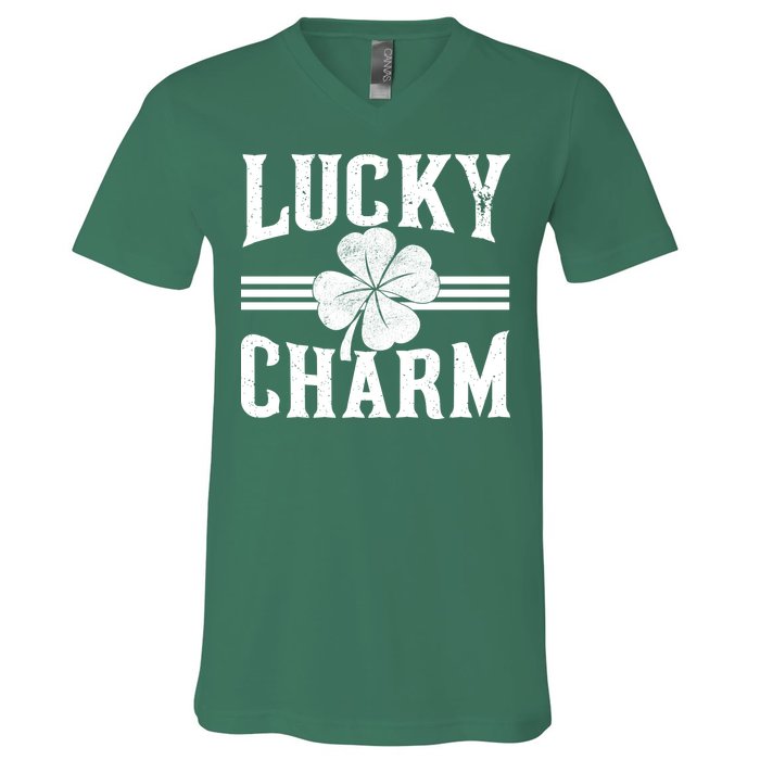 Lucky Charm Clover V-Neck T-Shirt