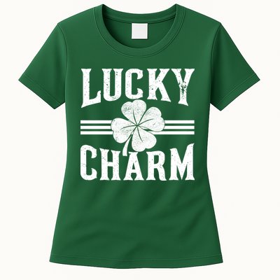 Lucky Charm Clover Womens T-Shirt