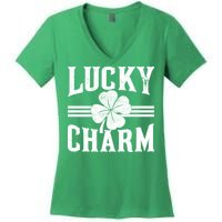 Lucky Charm Clover Women's V-Neck T-Shirt