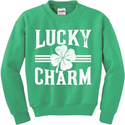 Lucky Charm Clover Kids Sweatshirt