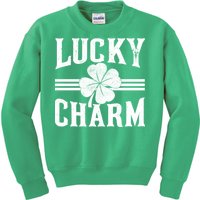 Lucky Charm Clover Kids Sweatshirt