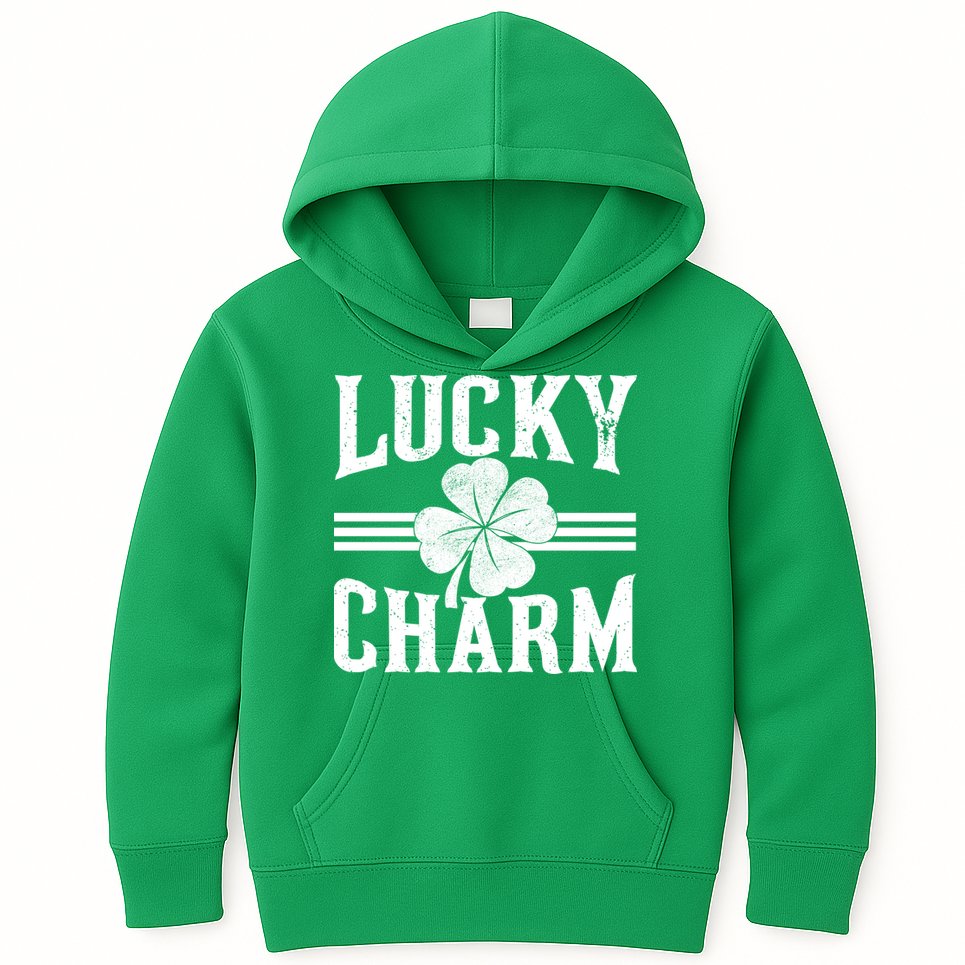 Lucky Charm Clover Kids Hoodie