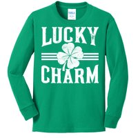 Lucky Charm Clover Kids Long Sleeve Shirt